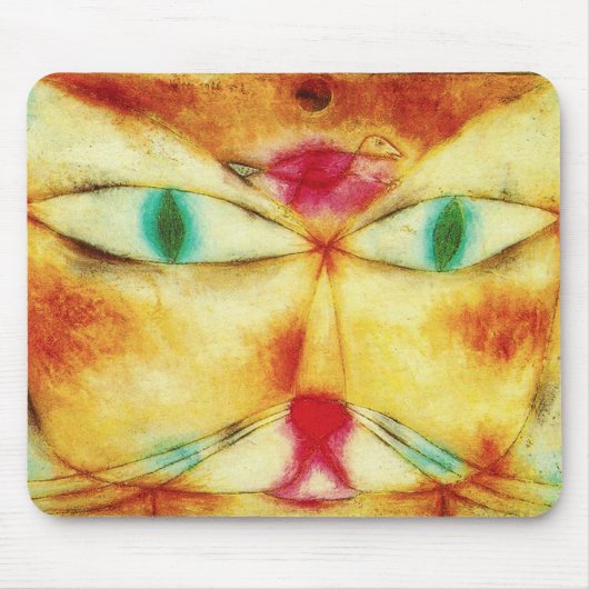 Paul Klee Cat and Bird Mouse pad マウスパッド (正面)
