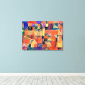 Paul Klee - City with the Three Domes キャンバスプリント (インサイチュ (ウッドフロア))