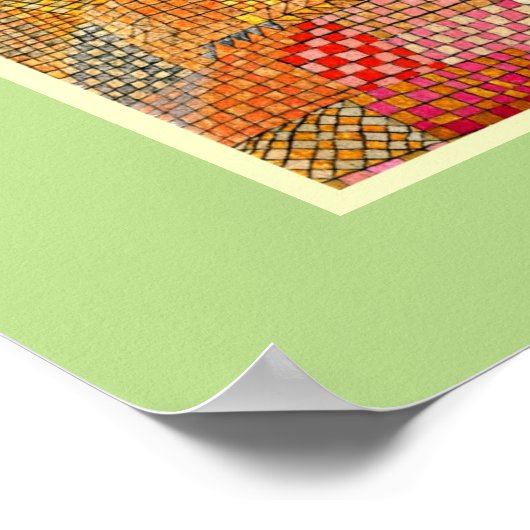 Paul Klee CollageとQuotation ポスター (角)