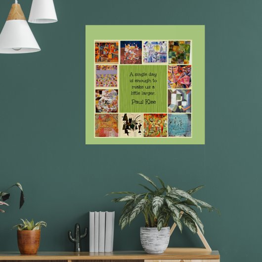 Paul Klee CollageとQuotation ポスター (リビング1)