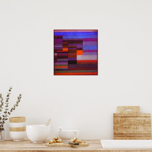 Paul Klee Fire in the Poster ポスター (キッチン)
