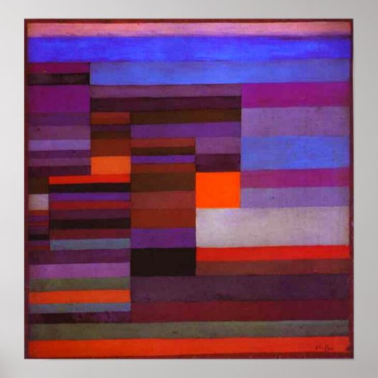 Paul Klee Fire in the Poster ポスター (正面)
