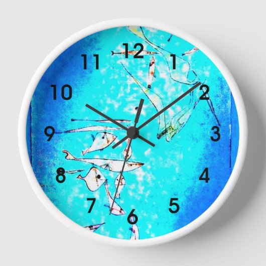 Paul Klee: Fish Image 壁時計 (正面)