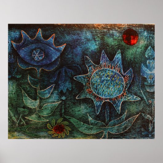 Paul Klee Flowers In The Night ポスター (正面)