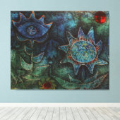 Paul Klee Flowers In The Night On Cloth キャンバスプリント (インサイチュ (ウッドフロア))
