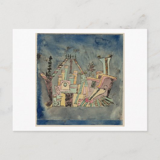 Paul Klee, "Garden on Debris," 1923 ポストカード (正面)