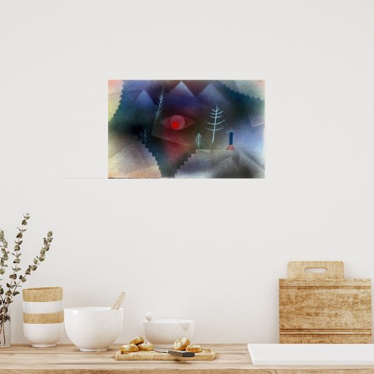 Paul Klee Glance of a Landscape ポスター (キッチン)