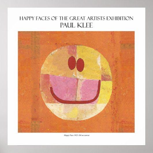paul klee happy顔ポスター11"x11" ポスター (正面)