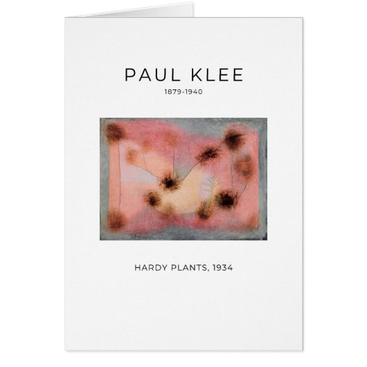 Paul Klee, Hardy Plants (1934) -ファインアートカード (正面)