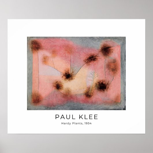 Paul Klee, Hardy Plants (1934) -ファインアート ポスター (正面)