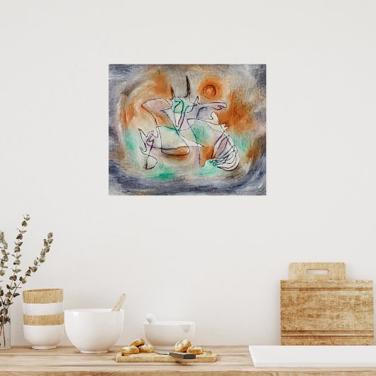 Paul Klee - Howling Dog, ポスター (キッチン)