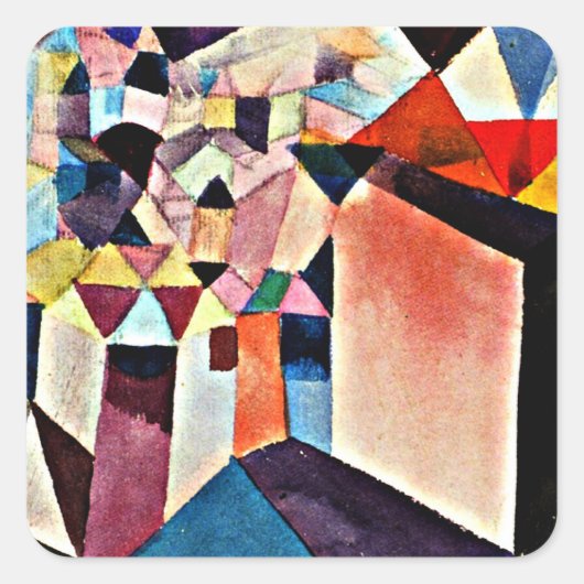 Paul Klee, Insight into a City, スクエアシール (正面)