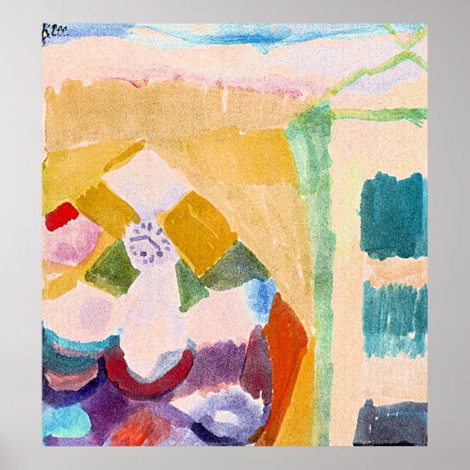 Paul Klee - Interior with the Clock ポスター (正面)