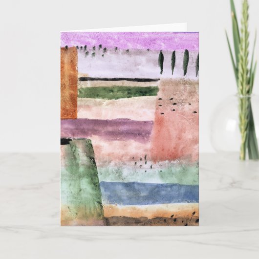 Paul Klee, Landscape with Poplars, カード (正面)