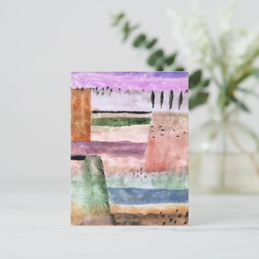 Paul Klee, Landscape with Poplars, ポストカード (スタンド正面)