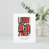 Paul Klee, Locksmith - カラフル抽象芸術・アート ポストカード (スタンド正面)