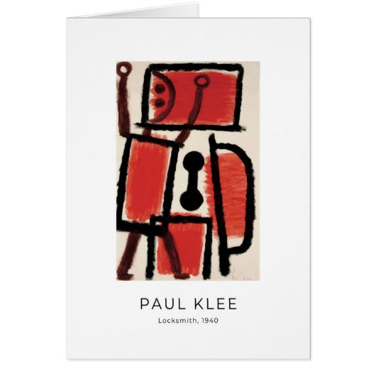 Paul Klee, Locksmith (1940) -ファインアートカード (正面)