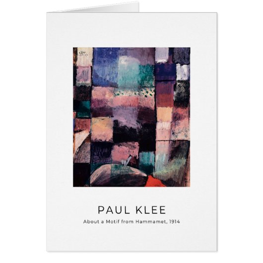 Paul Klee, Motif from Hammamet -ファインアートカード (正面)