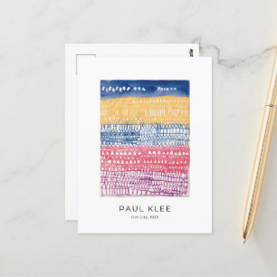 Paul Klee, Old City, モダン カラフル抽象芸術 ポストカード