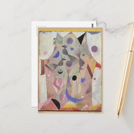 Paul Klee - Persistche Nachtigallen ポストカード (正面/裏面インサイチュ)