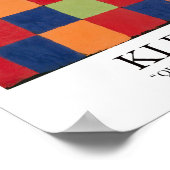 Paul Klee Posterによる「Qu 1」カラー・チャート ポスター (角)