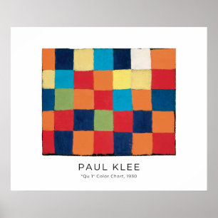 Paul Klee, Qu 1カラーチャート – ファインアートポスター ポスター