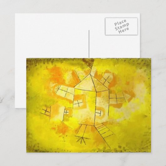 Paul Klee: Revolving House ポストカード (正面/裏面)