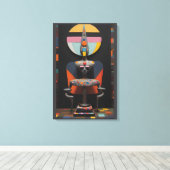 Paul Klee Sat Here キャンバスプリント (インサイチュ (ウッドフロア))