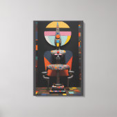 Paul Klee Sat Here キャンバスプリント (正面)