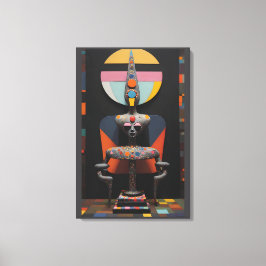 Paul Klee Sat Here キャンバスプリント