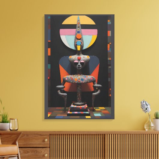 Paul Klee Sat Here キャンバスプリント (インサイチュ (リビング))