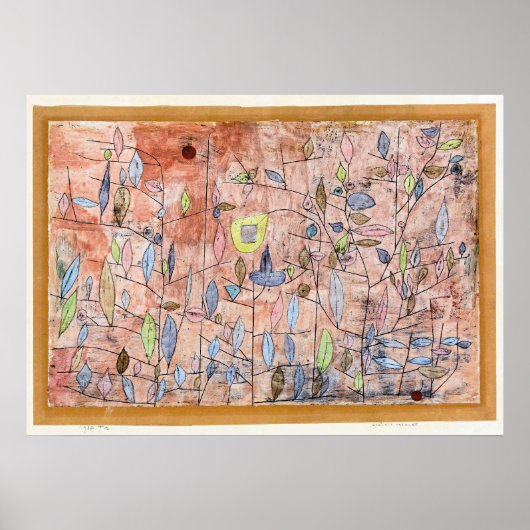 Paul Klee, Sparse Foliage, ポスター (正面)