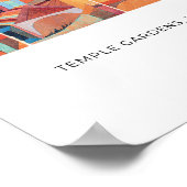 Paul Klee, Temple Gardens - カラフル抽象芸術・アート ポスター (角)