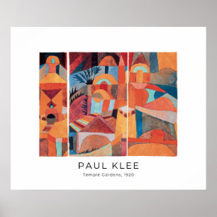 Paul Klee, Temple Gardens (1920) -ファインアート ポスター