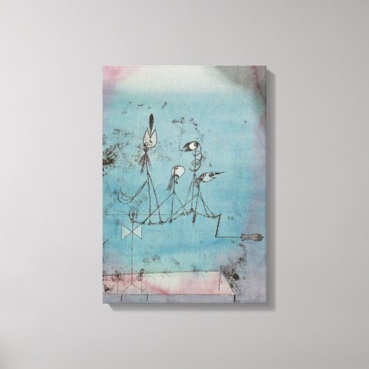 Paul Klee Twittering Machine Canvasポスター キャンバスプリント (正面)