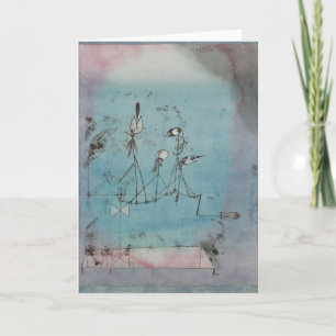 Paul Klee Twittering Machine Greeting Card カード