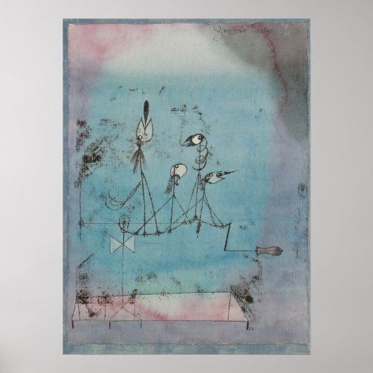Paul Klee Twittering Machine Poster ポスター (正面)