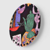 Paul Klee: Untitled (Still Life) ラージ壁時計 (傾斜)