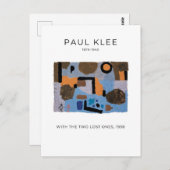 Paul Klee, With the Two 失った One -抽象芸術・アート ポストカード (正面/裏面)