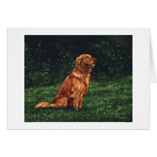 Paul McGehee「ザ・ゴールデンレトリバー」カード (正面横)