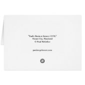 Paul McGehee「ヨットバネット(1950)海シティ」カード (裏面横)