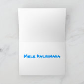 Paul McGehee "ワイキキのビーチ"クリスマスカード シーズンカード (内部)