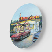 Paul McGehee "夏の夜"時計 ラージ壁時計 (傾斜)