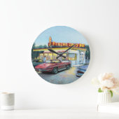 Paul McGehee "夏の夜"時計 ラージ壁時計 (ホーム)