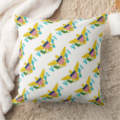 Paul McGehee "米国ヴァージン諸島国旗"枕 クッション (ブランケット)