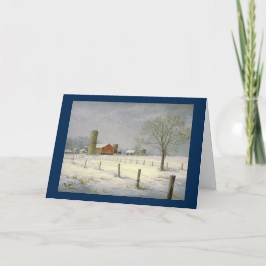 Paul McGehee「静かSnowfall」クリスマスカード シーズンカード (正面)