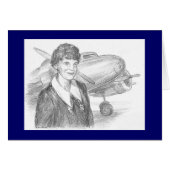 Paul McGehee "Amelia Earhart"カード (正面横)