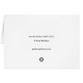 Paul McGehee "Amelia Earhart"カード (裏面横)