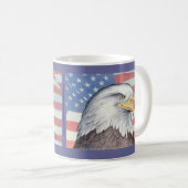 Paul McGehee "American Bald Eagle"マグカップ コーヒーマグカップ (正面右)