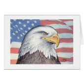 Paul McGehee 「American Hald Eagle」カード (正面横)